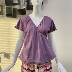MAJAMAS Maternity Nursing Top “The Palancar Top” Purple XL NWT